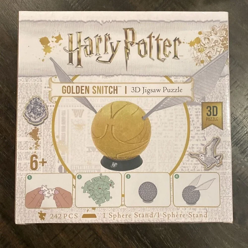 Harry Potter Golden Snitch 3D Jigsaw Puzzle 242 Pieces BRAND NEW SEALED